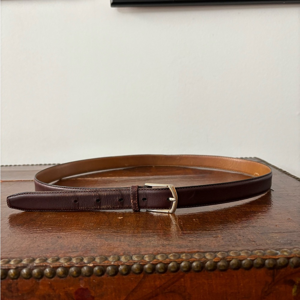 ♣️ Classic Brown Cowhide Belt